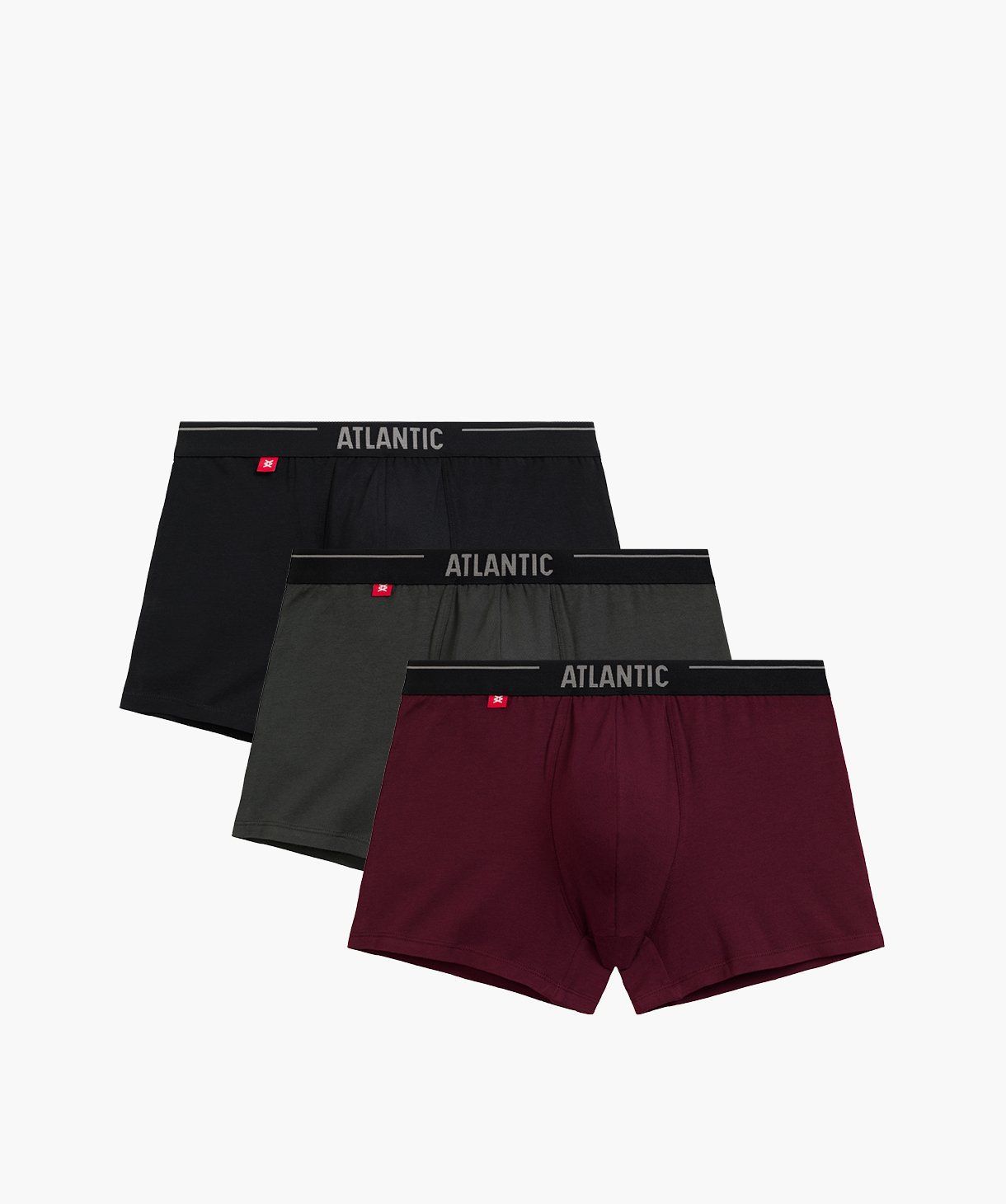 Чоловічі шорти Atlantic, бавовна. Набір 3 шт. 3MH-011_FIOC/CZA/KHAC, XXL