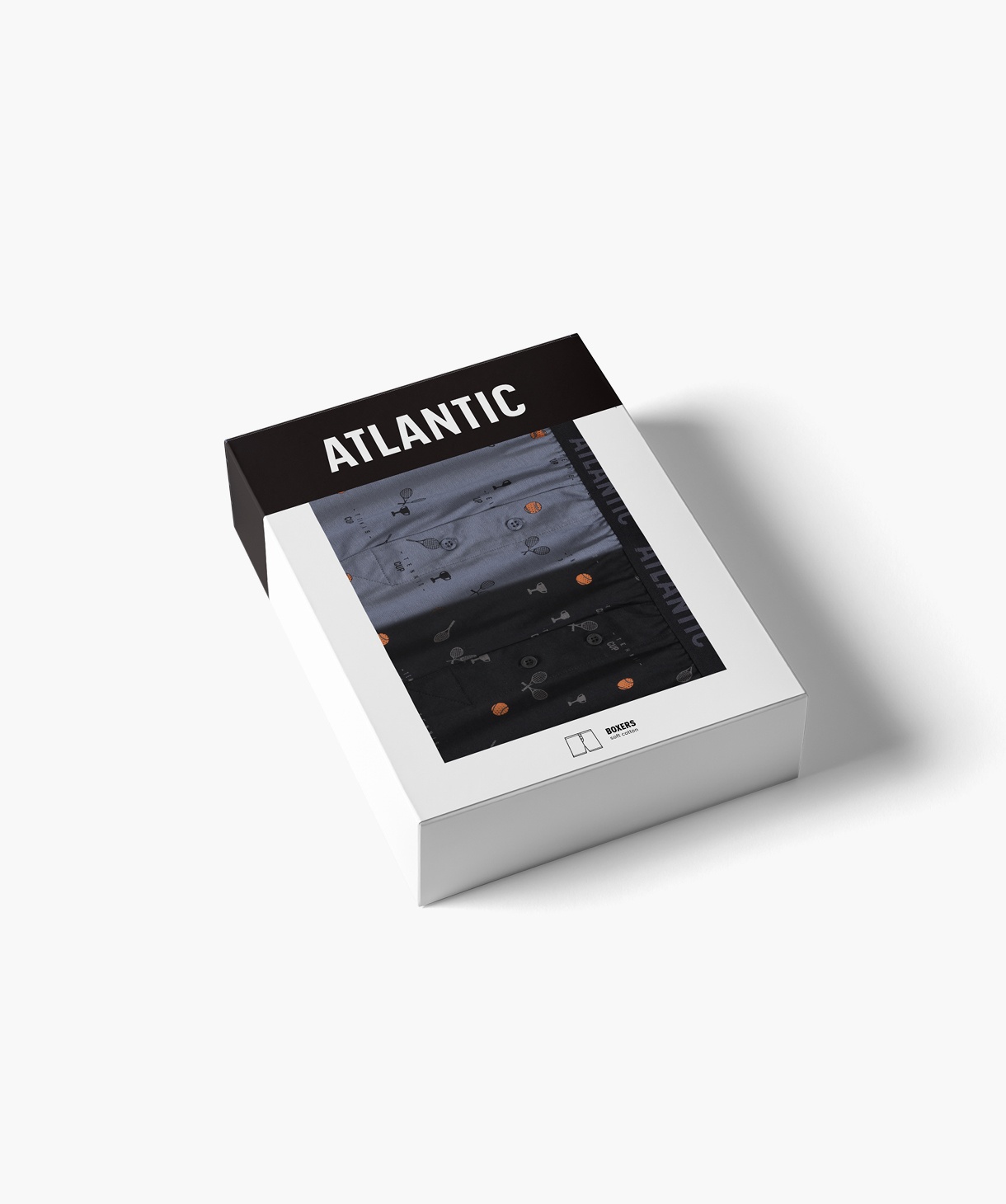 Чоловічі труси Atlantic бавовна. Набір 2 шт. 2MBX-052_CZA/NIE, S