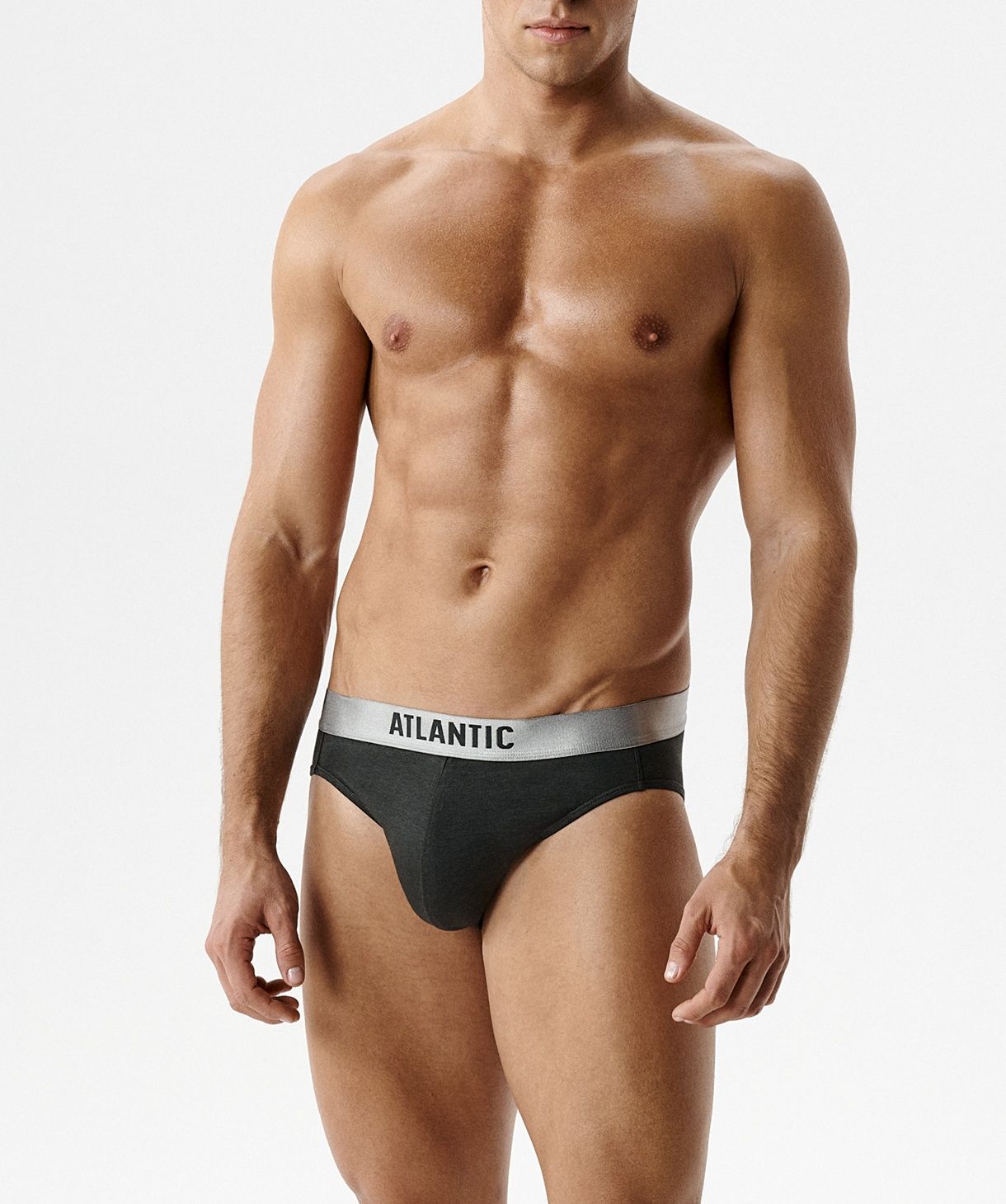 Мужские брифы Atlantic, пима хлопок. Набор 2 шт. 2MP-1589_KHAC, S