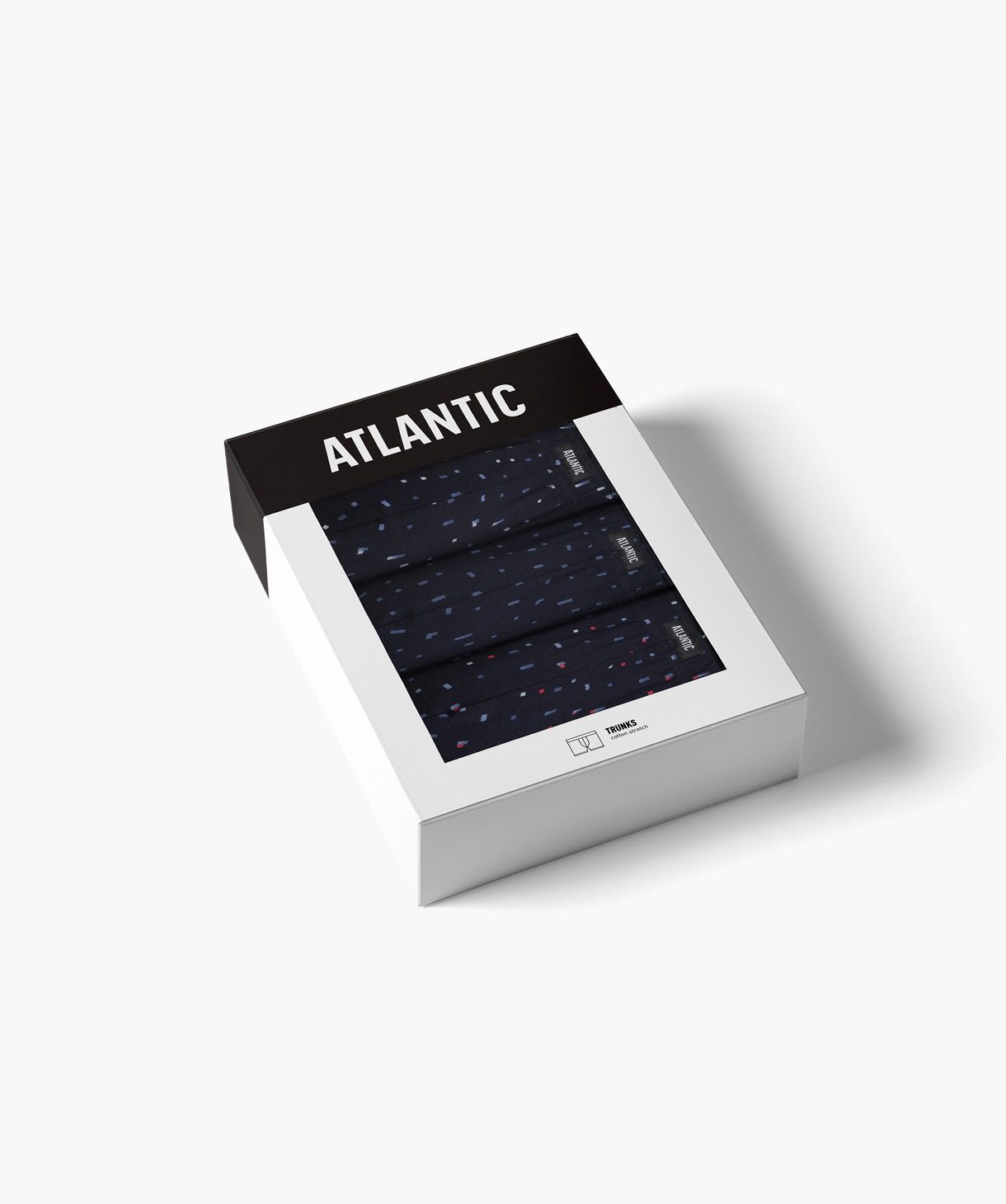 Мужские шорты Atlantic, хлопок. Набор 3 шт. 3MH-245_GRA, M