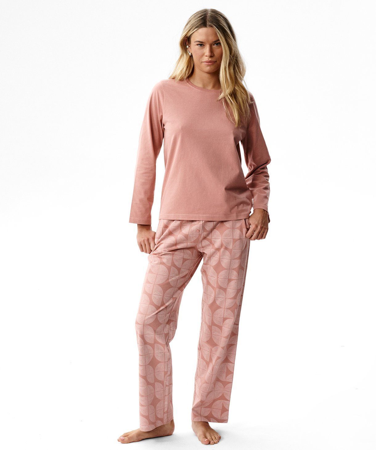 Жіноча піжама Atlantic, 100% бавовна. NLP-522_ROZ, S
