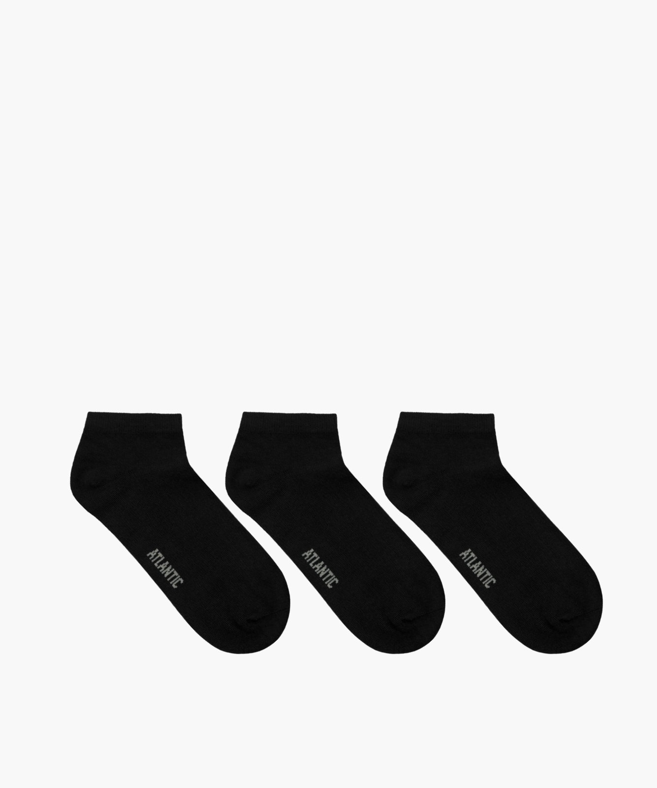 Жіночі шкарпетки Atlantic бавовна. Набір 3 шт. 3BLC-103_CZA/S, 36-38