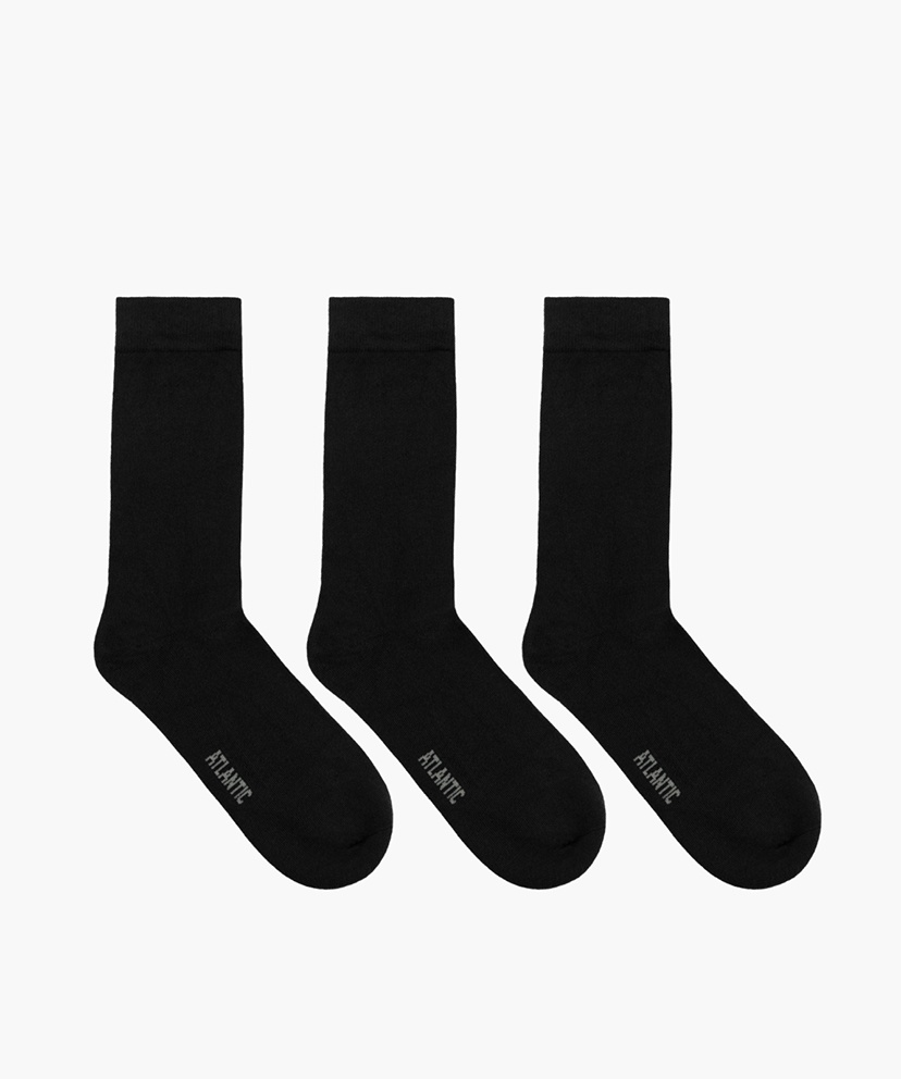 Чоловічі шкарпетки Atlantic бавовна. Набір 3 шт. 3BMC-101_CZA/S, 43-46