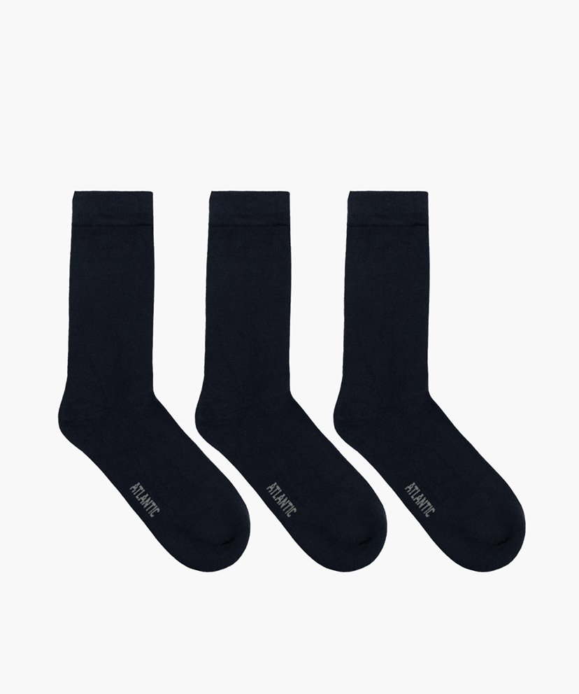 Чоловічі шкарпетки Atlantic бавовна. Набір 3 шт. 3BMC-101_GRA/S, 39-42
