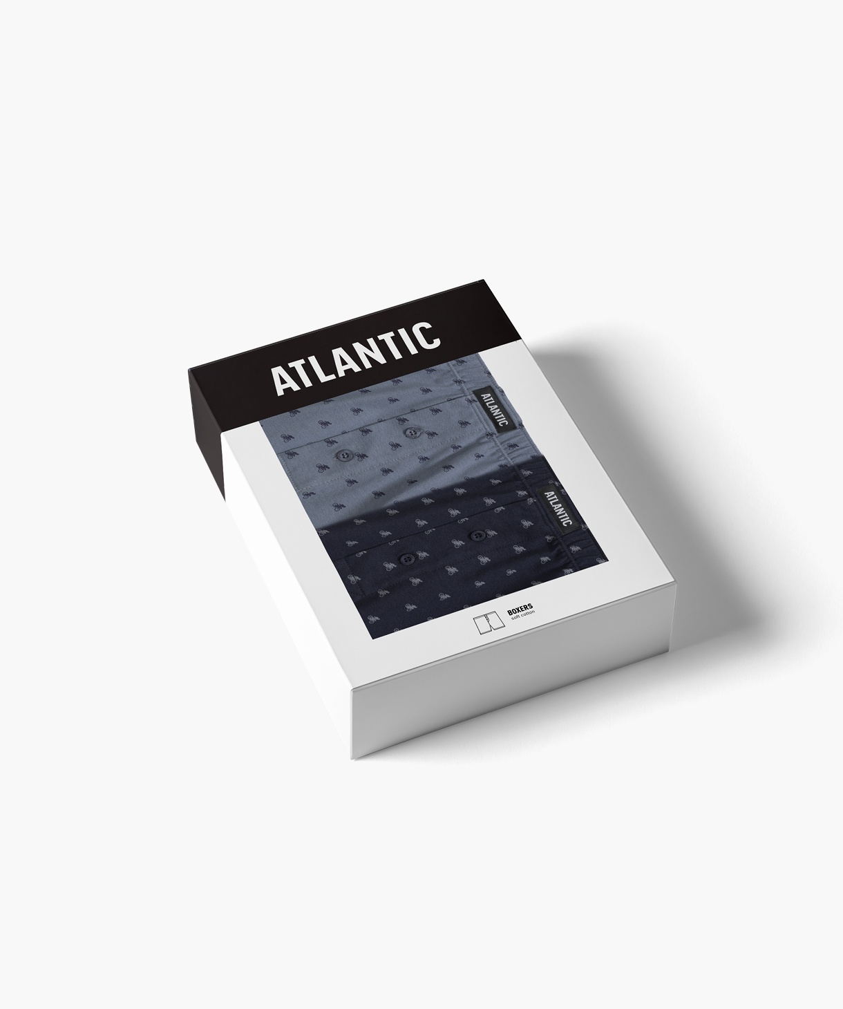 Чоловічі труси Atlantic бавовна. Набір 2 шт. 2MBX-060_GRA/SZA, S