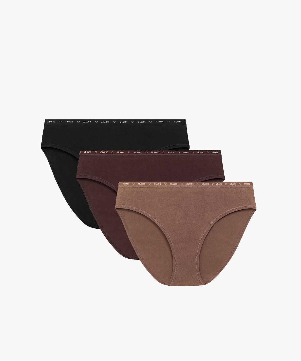 Женские трусы Спорт High Leg, хлопок. Набор 3 шт. 3CLP-010B_CAPJ/CZK/CZA, L