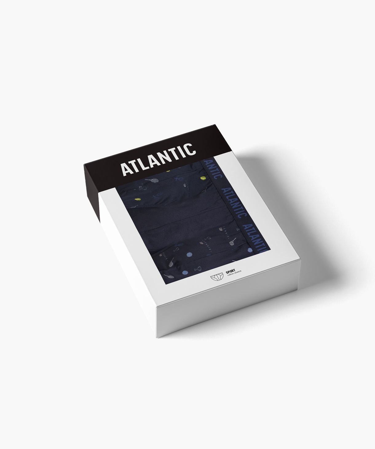 Мужские трусы Atlantic хлопок. Набор 3 шт. 3MP-171_GRA/GRA/GRA, S