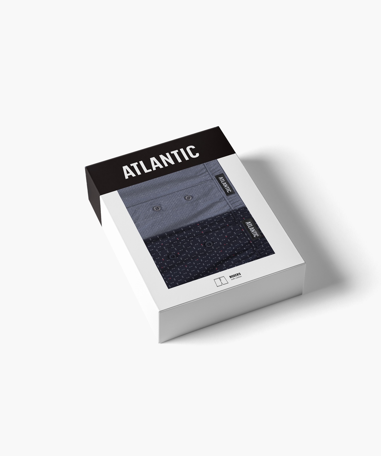 Чоловічі труси Atlantic бавовна. Набір 2 шт. 2MBX-062_GRA/NIE, S